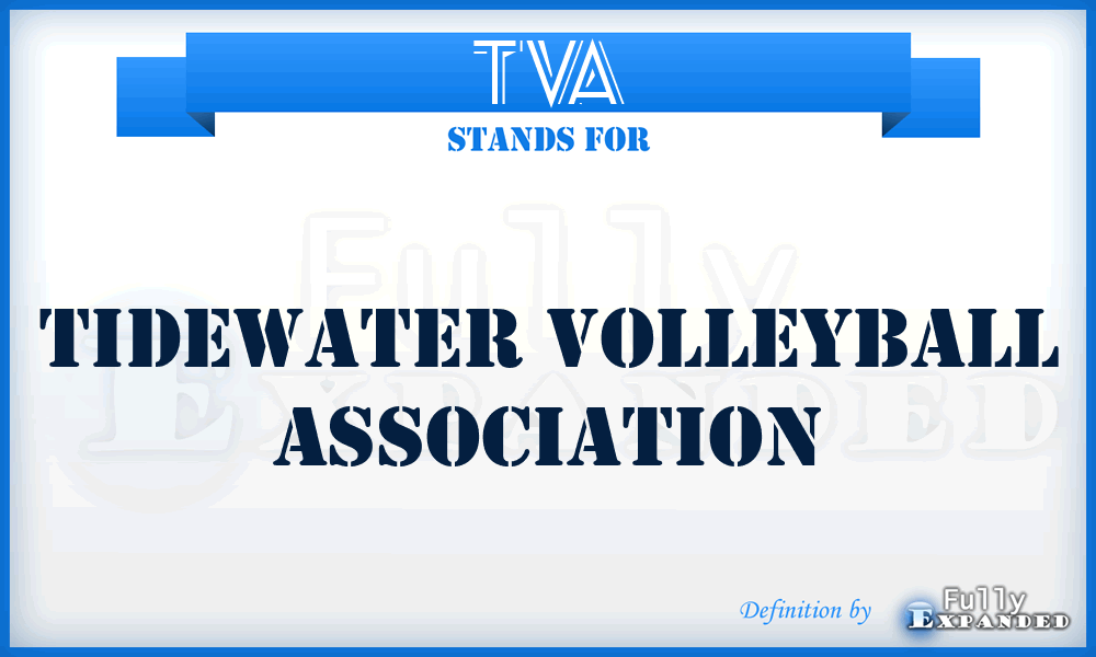 TVA - Tidewater Volleyball Association