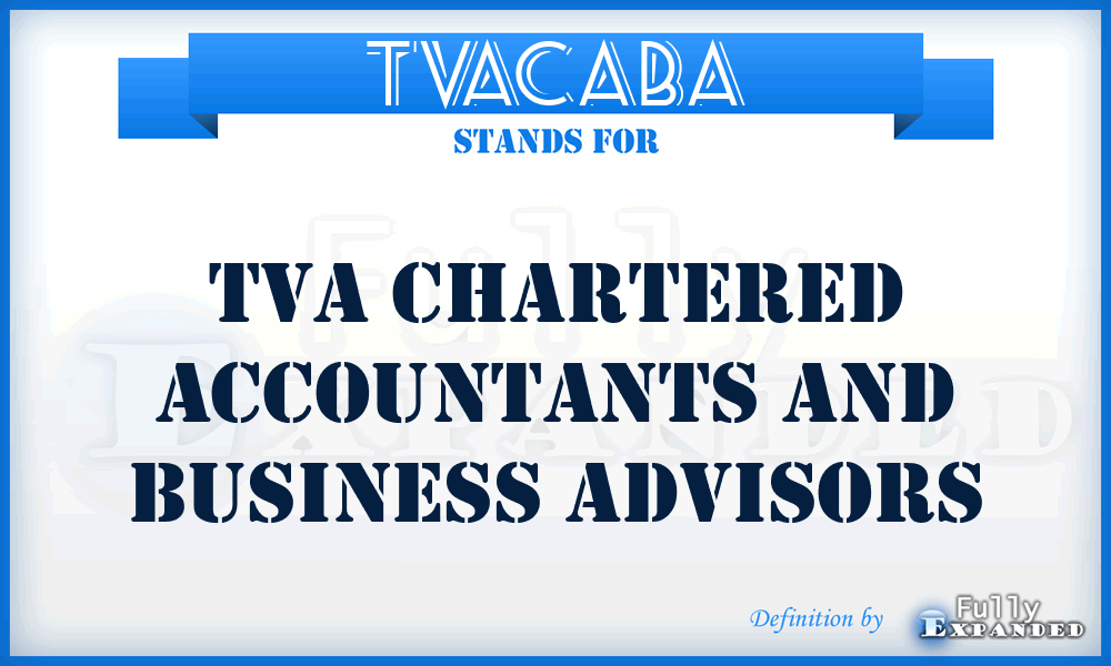 TVACABA - TVA Chartered Accountants and Business Advisors