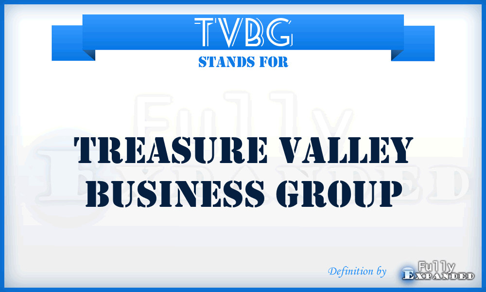 TVBG - Treasure Valley Business Group
