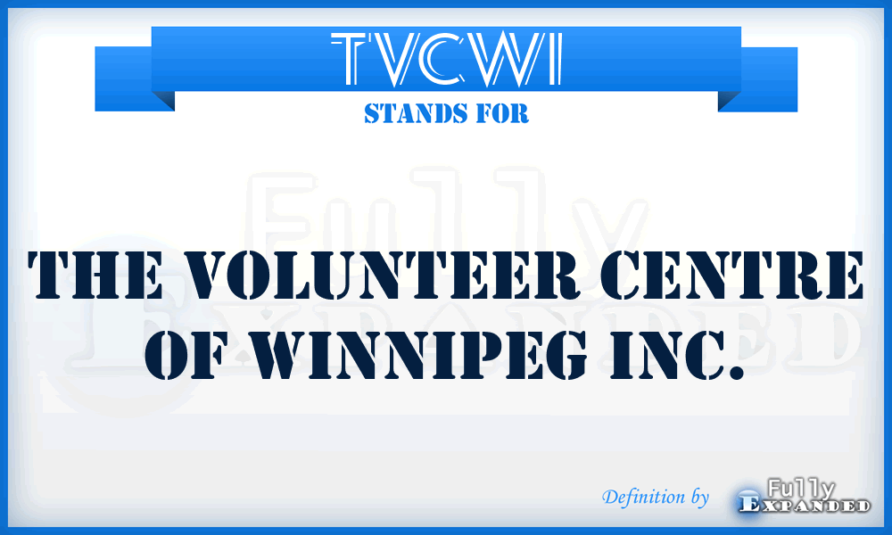 TVCWI - The Volunteer Centre of Winnipeg Inc.