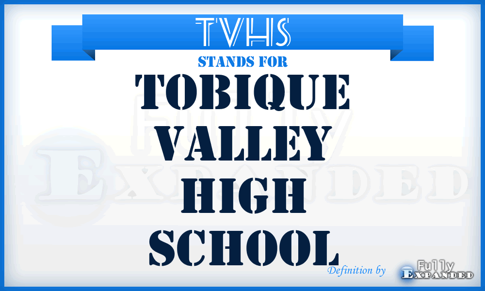 TVHS - Tobique Valley High School