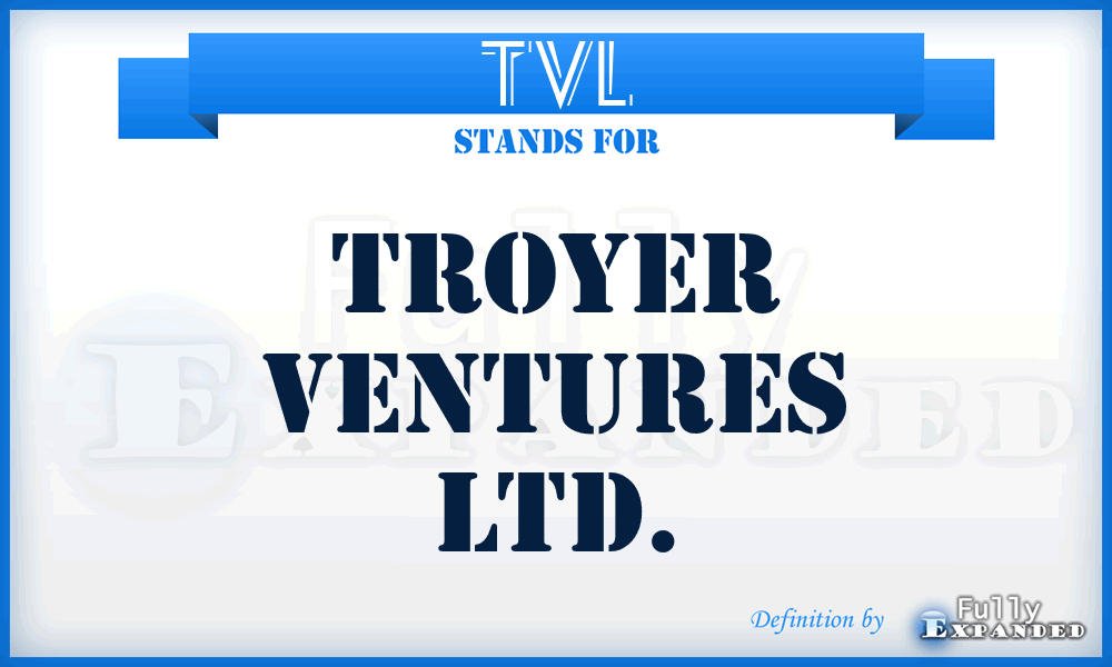 TVL - Troyer Ventures Ltd.