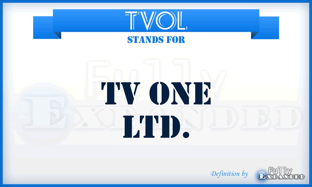 TVOL - TV One Ltd.