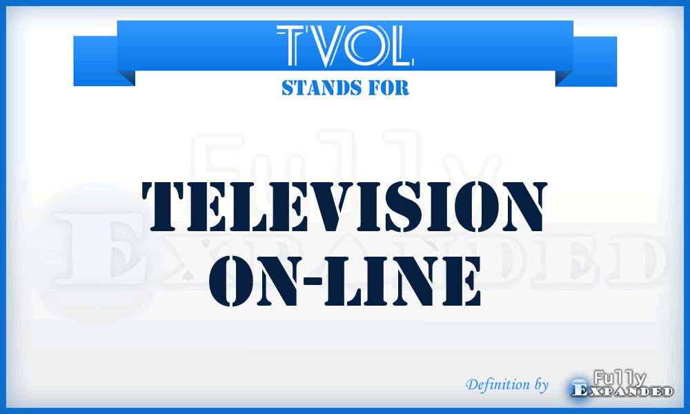TVOL - television on-line