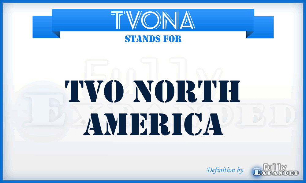 TVONA - TVO North America