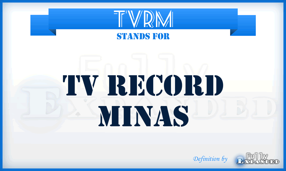 TVRM - TV Record Minas