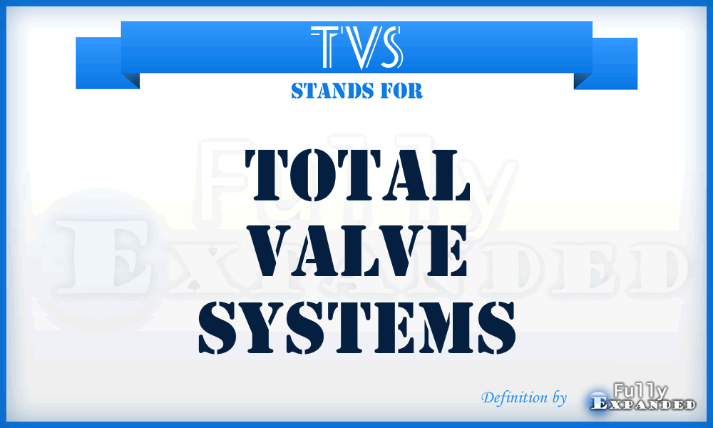 TVS - Total Valve Systems