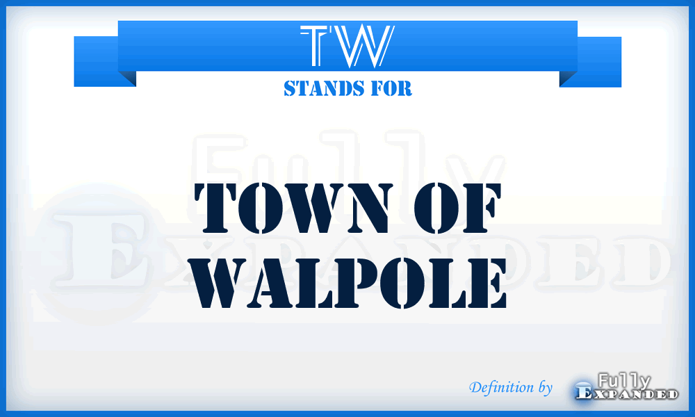 TW - Town of Walpole