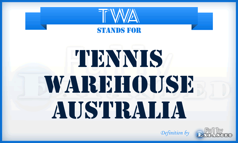 TWA - Tennis Warehouse Australia