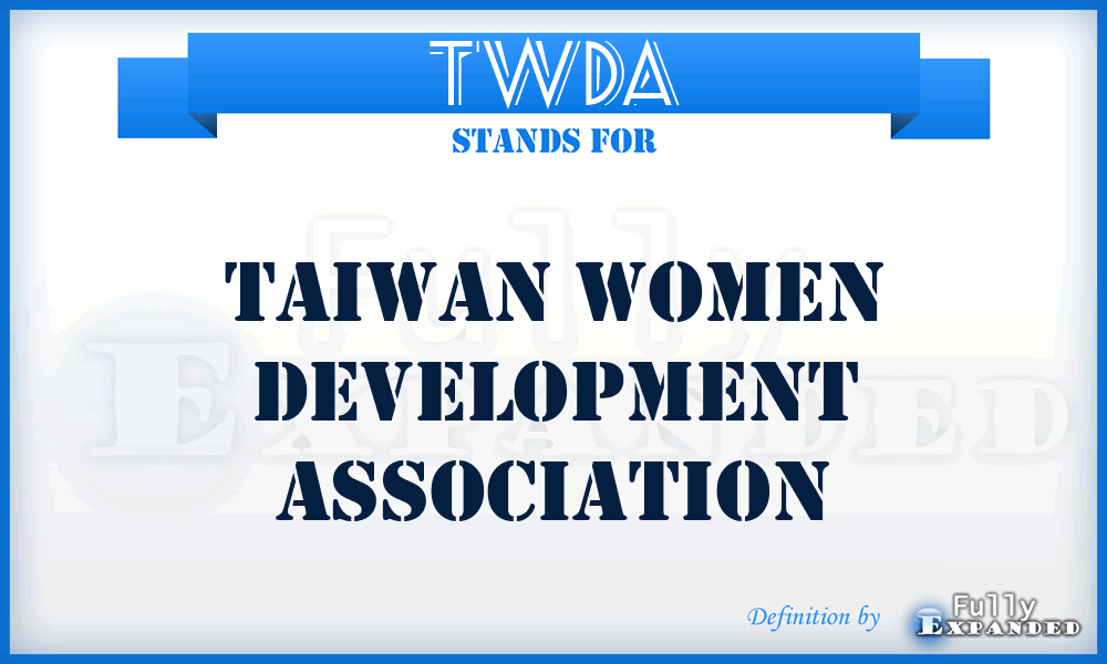 TWDA - Taiwan Women Development Association
