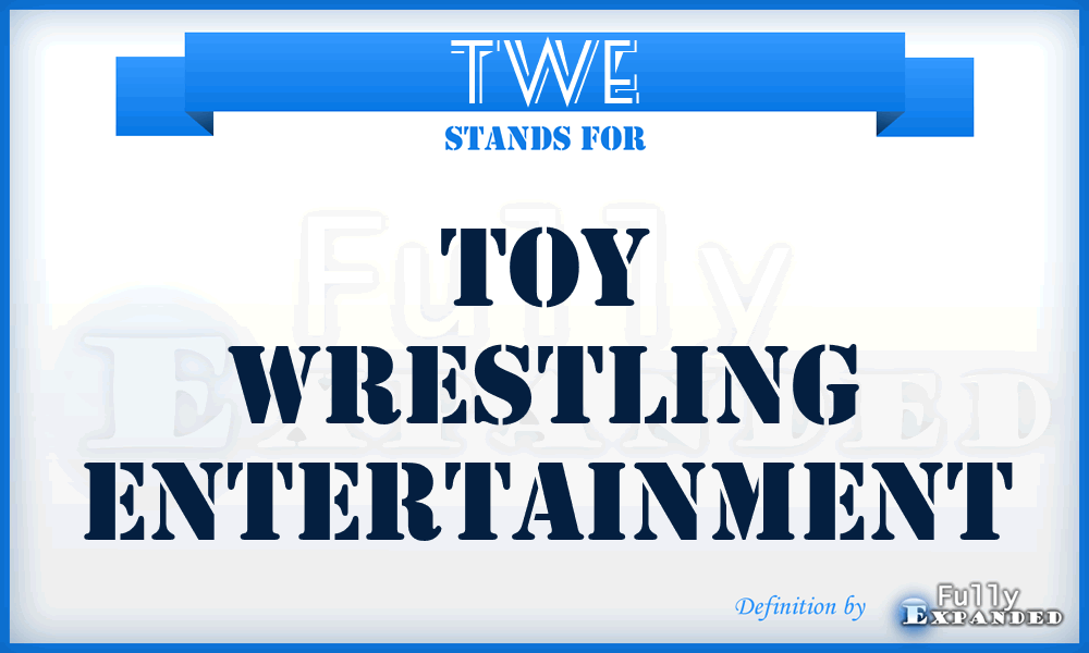 TWE - toy wrestling entertainment