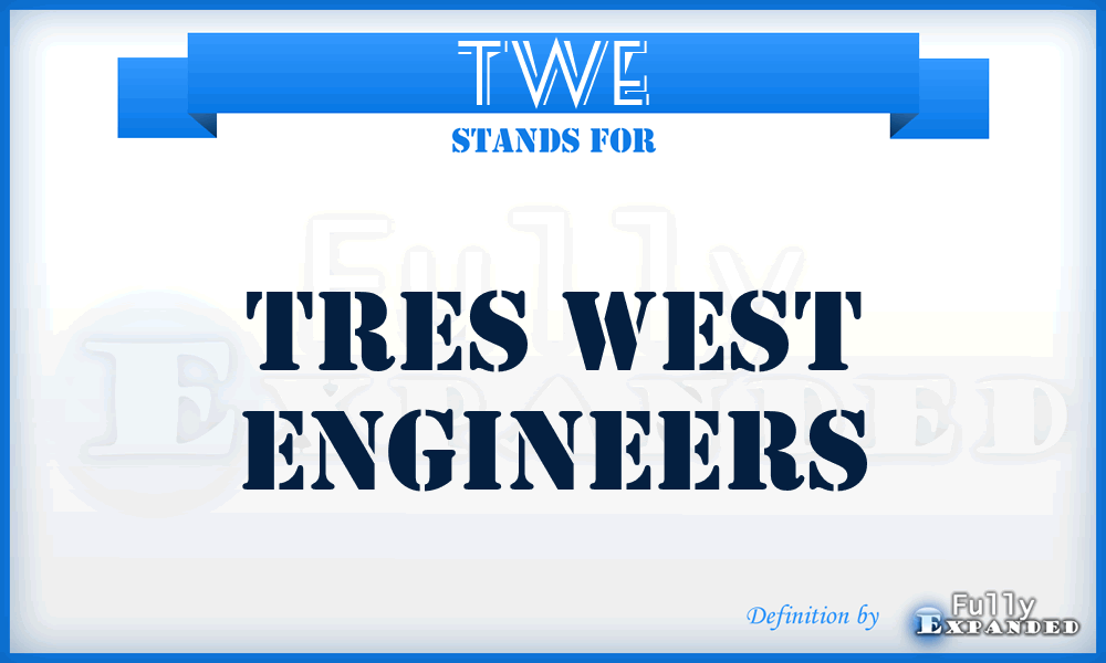 TWE - Tres West Engineers