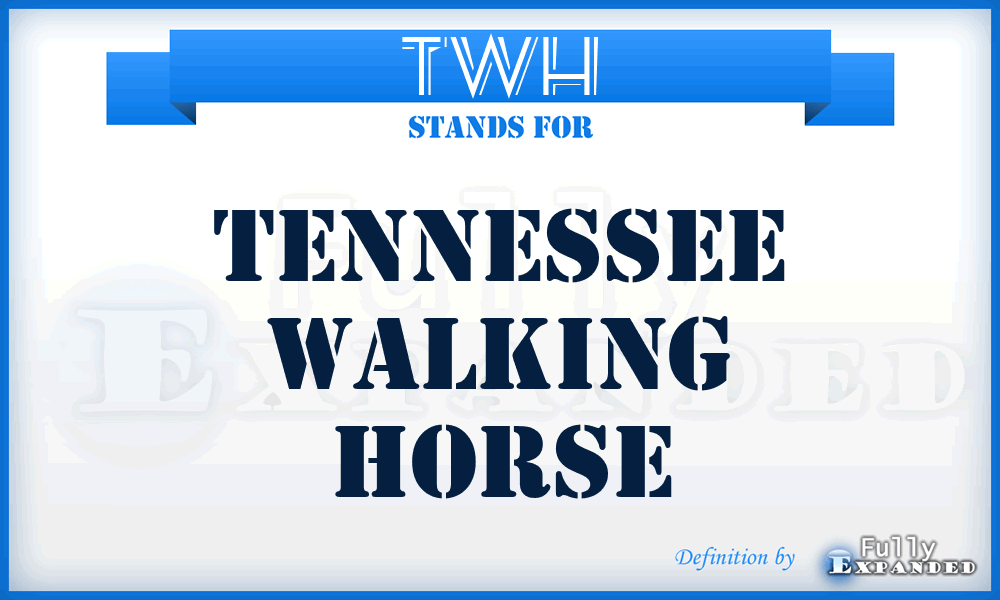 TWH - Tennessee Walking Horse