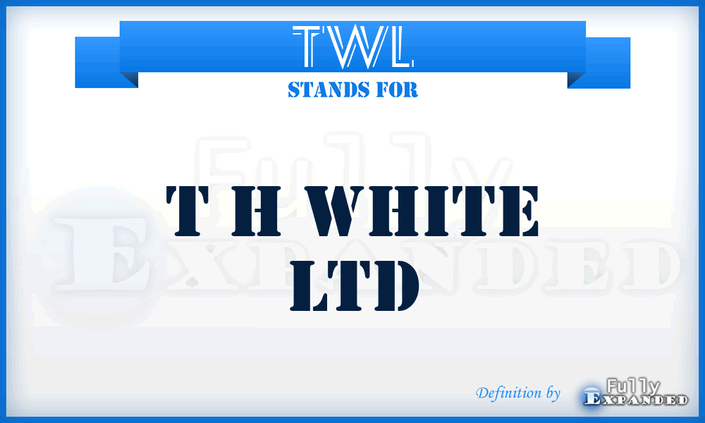 TWL - T h White Ltd