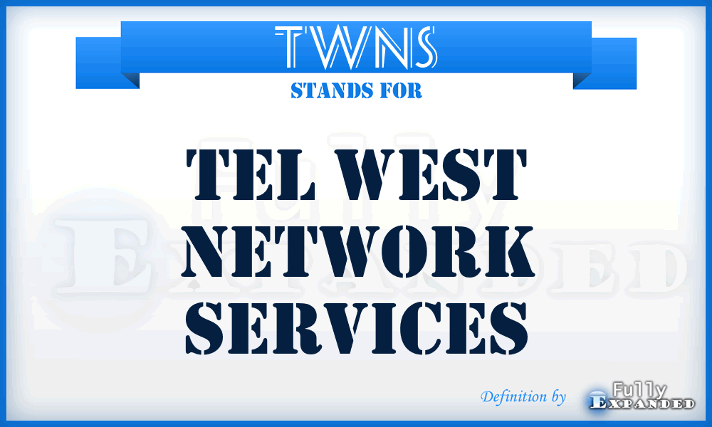 TWNS - Tel West Network Services