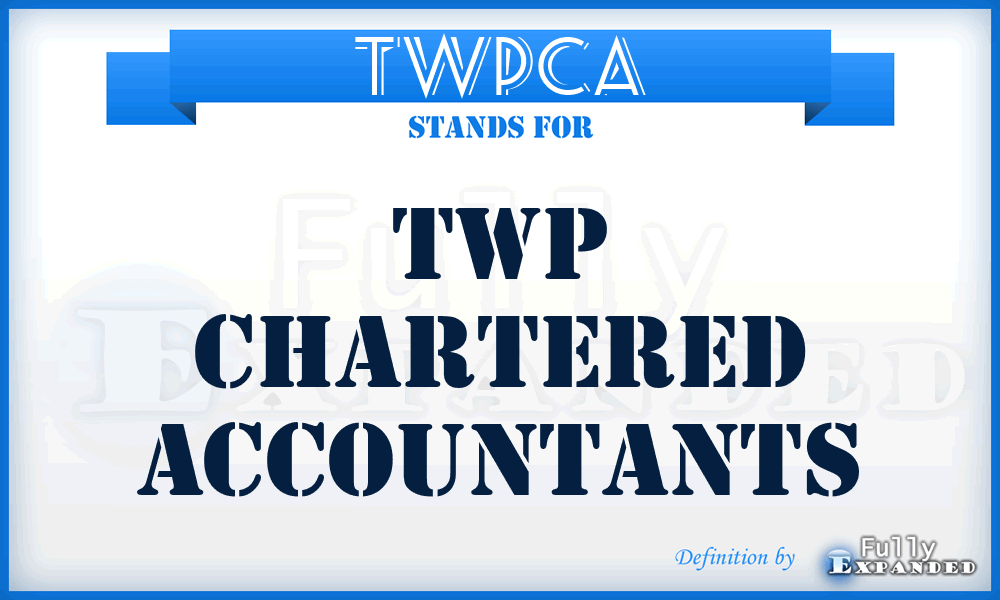 TWPCA - TWP Chartered Accountants