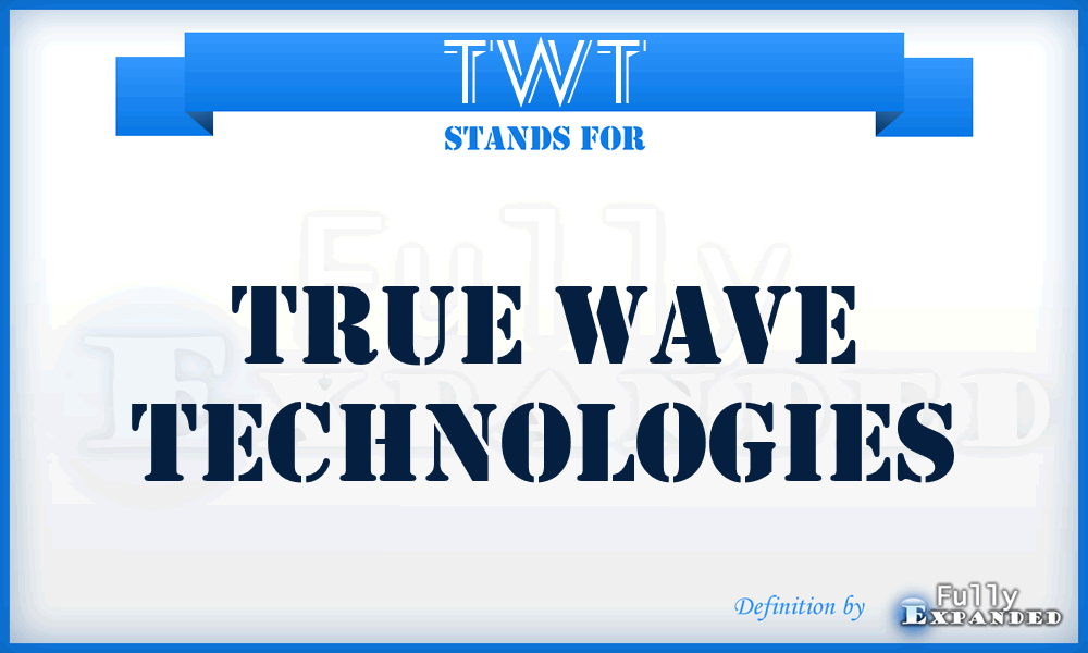 TWT - True Wave Technologies