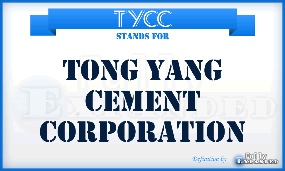 TYCC - Tong Yang Cement Corporation