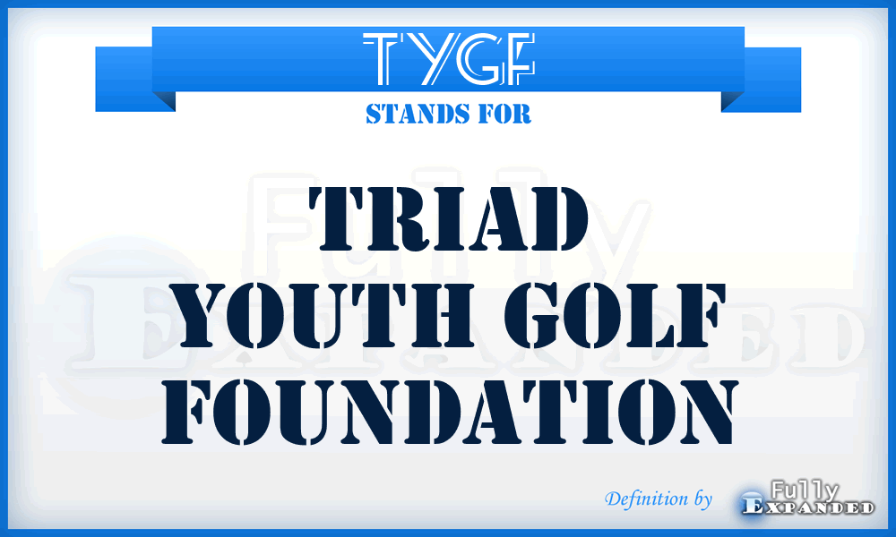TYGF - Triad Youth Golf Foundation