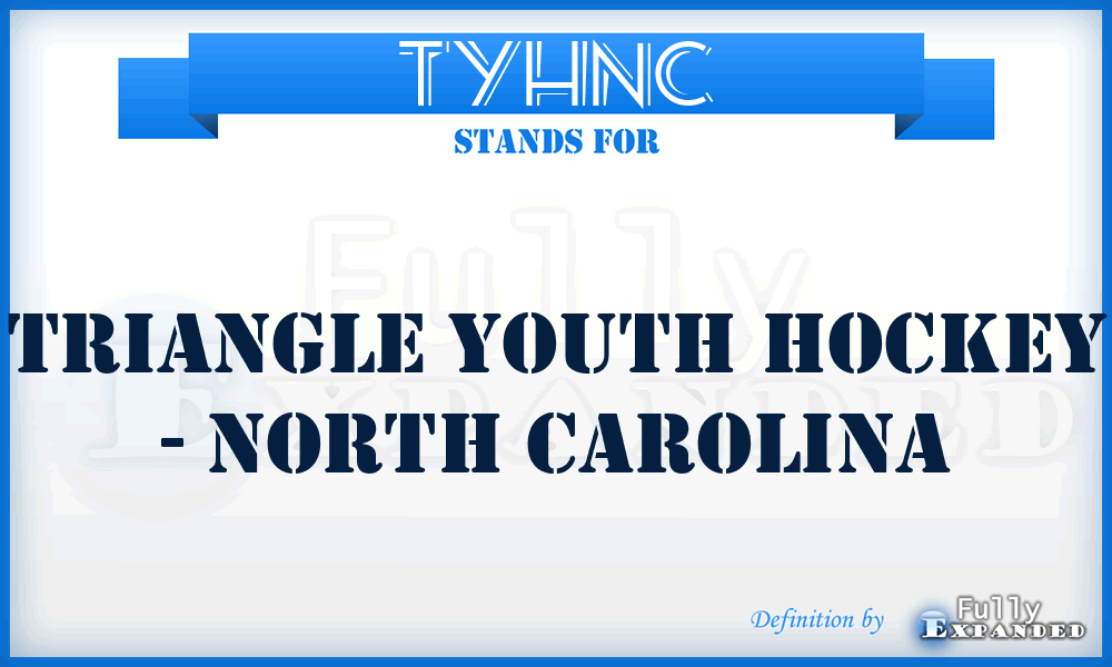TYHNC - Triangle Youth Hockey - North Carolina