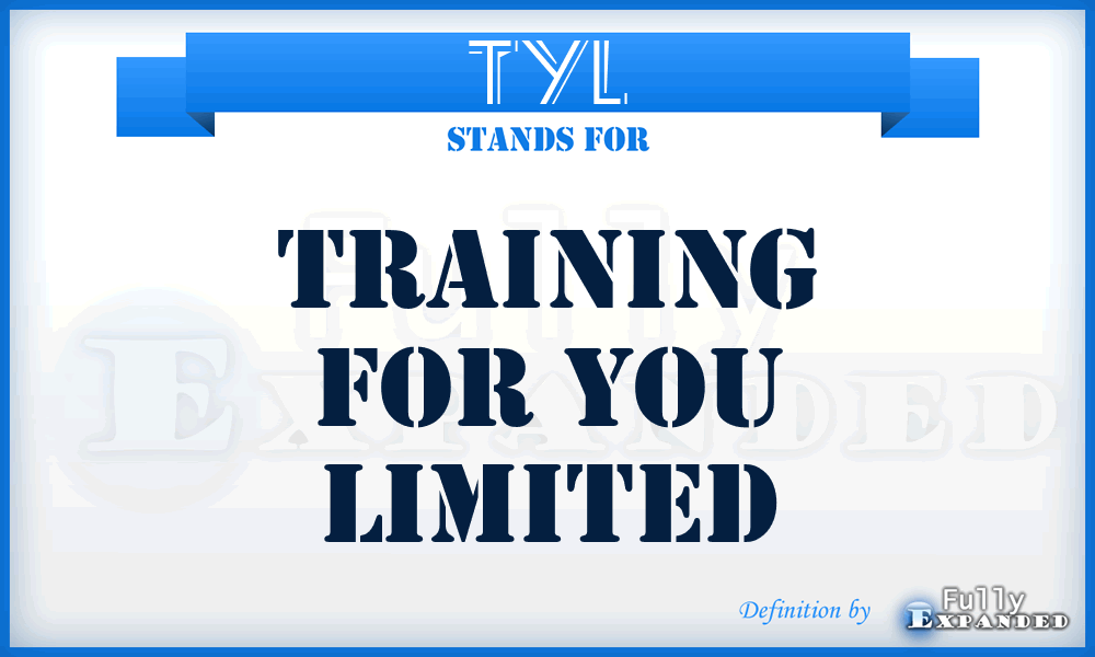 TYL - Training for You Limited