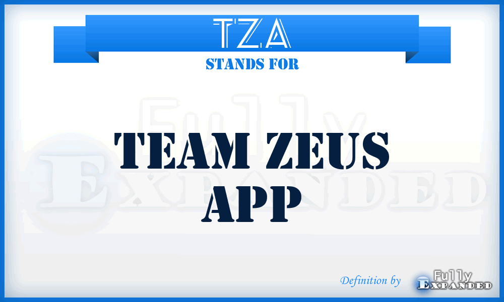 TZA - Team Zeus App