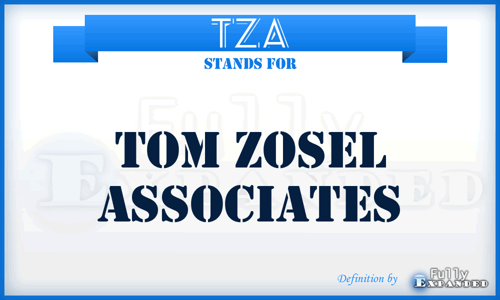 TZA - Tom Zosel Associates