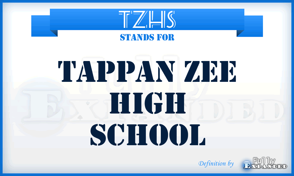 TZHS - Tappan Zee High School