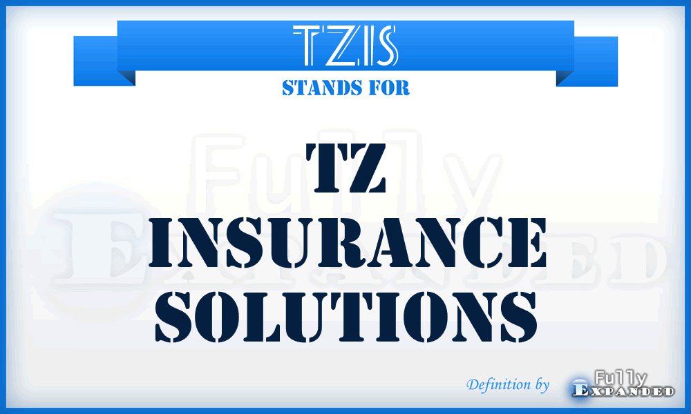 TZIS - TZ Insurance Solutions