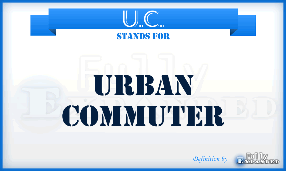 U.C. - Urban Commuter