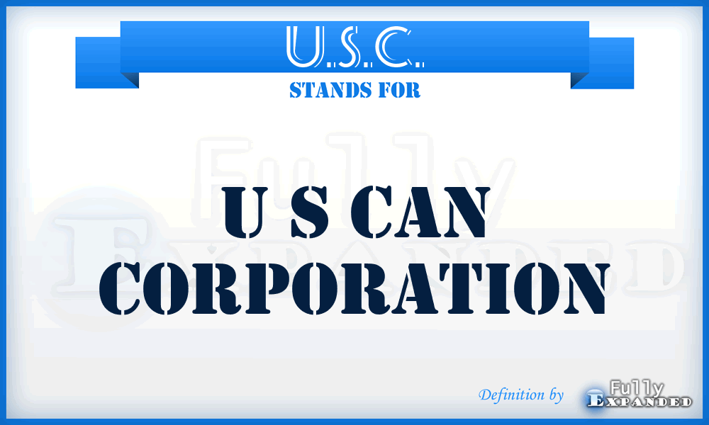 U.S.C. - U S Can Corporation