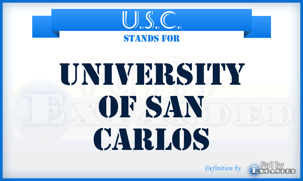 U.S.C. - University of San Carlos