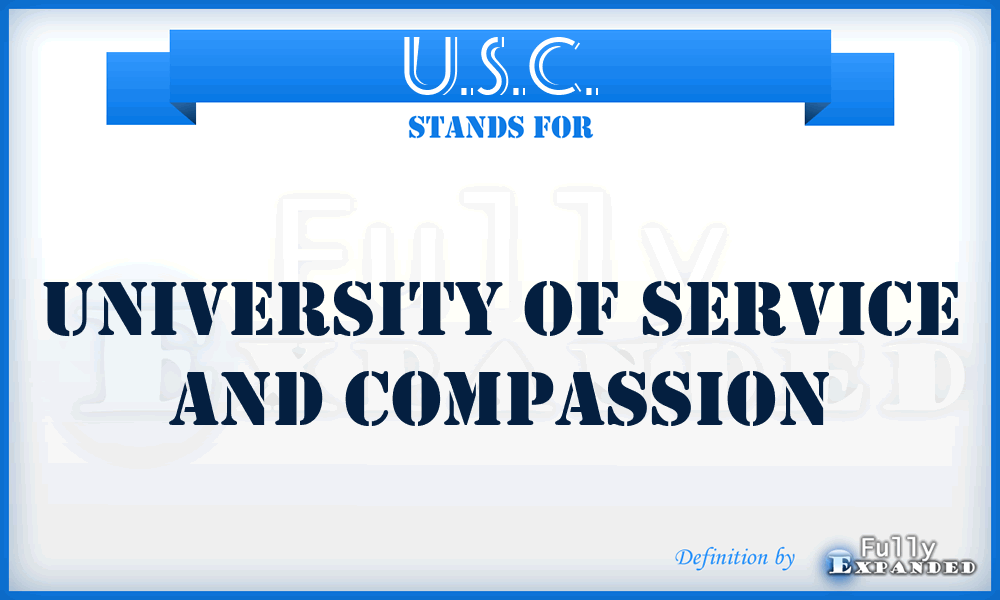 U.S.C. - University of Service and Compassion