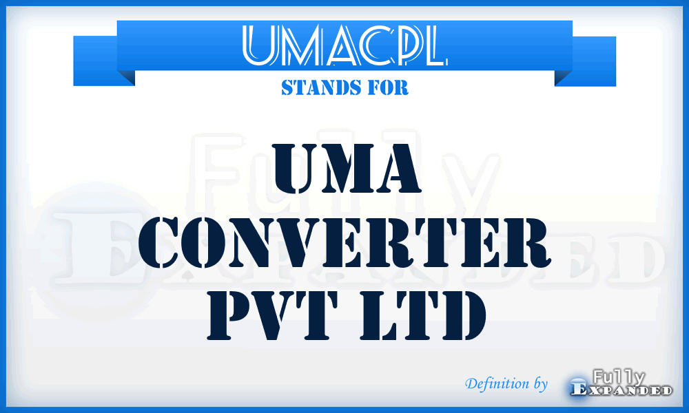 UMACPL - UMA Converter Pvt Ltd