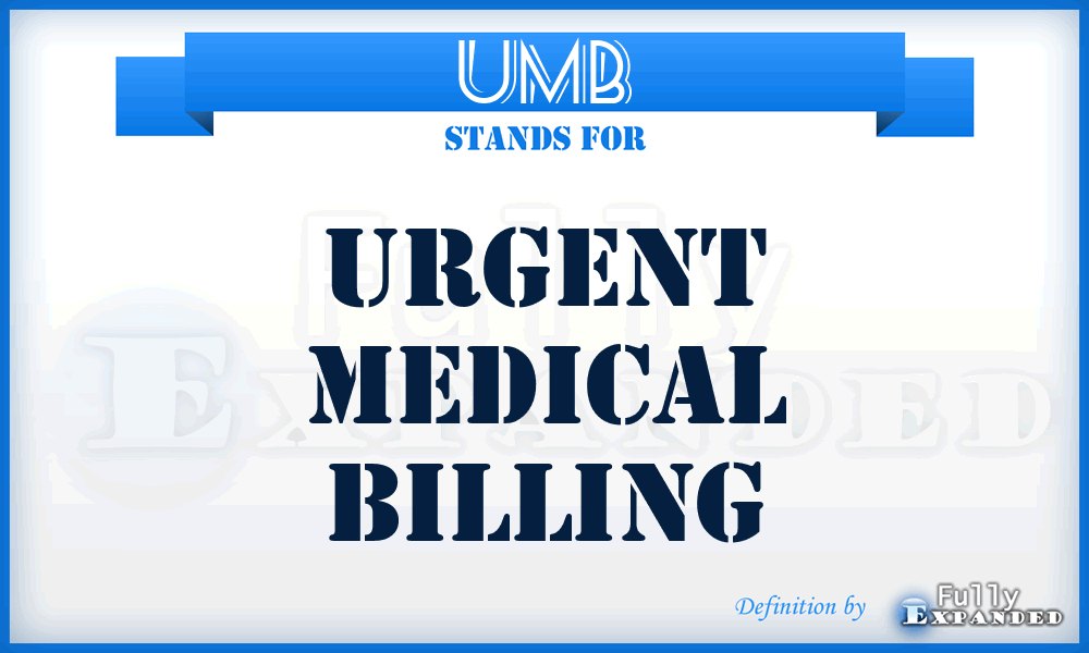 UMB - Urgent Medical Billing