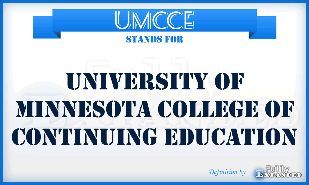 UMCCE - University of Minnesota College of Continuing Education