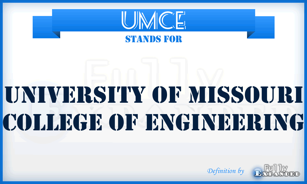 UMCE - University of Missouri College of Engineering