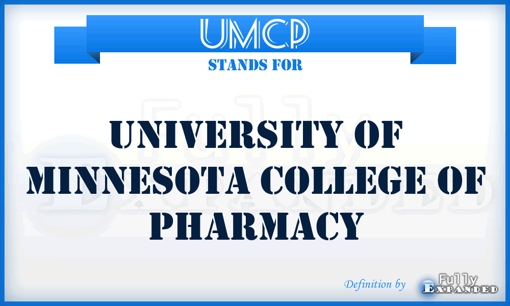 UMCP - University of Minnesota College of Pharmacy