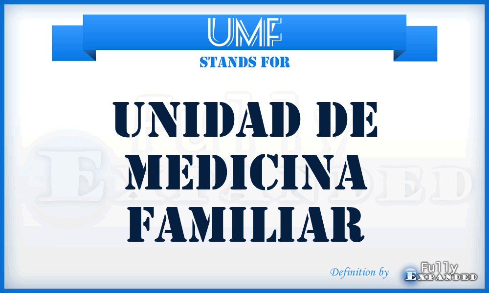 UMF - Unidad de Medicina Familiar