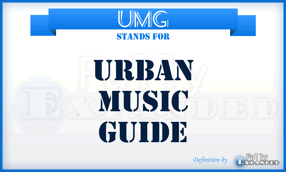 UMG - Urban Music Guide