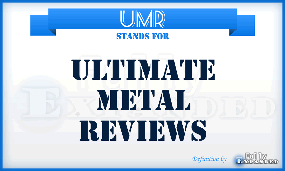 UMR - Ultimate Metal Reviews