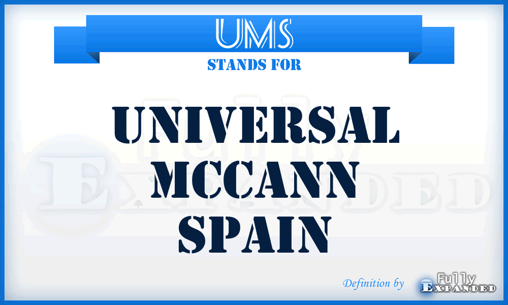 UMS - Universal Mccann Spain