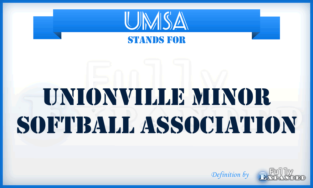 UMSA - Unionville Minor Softball Association