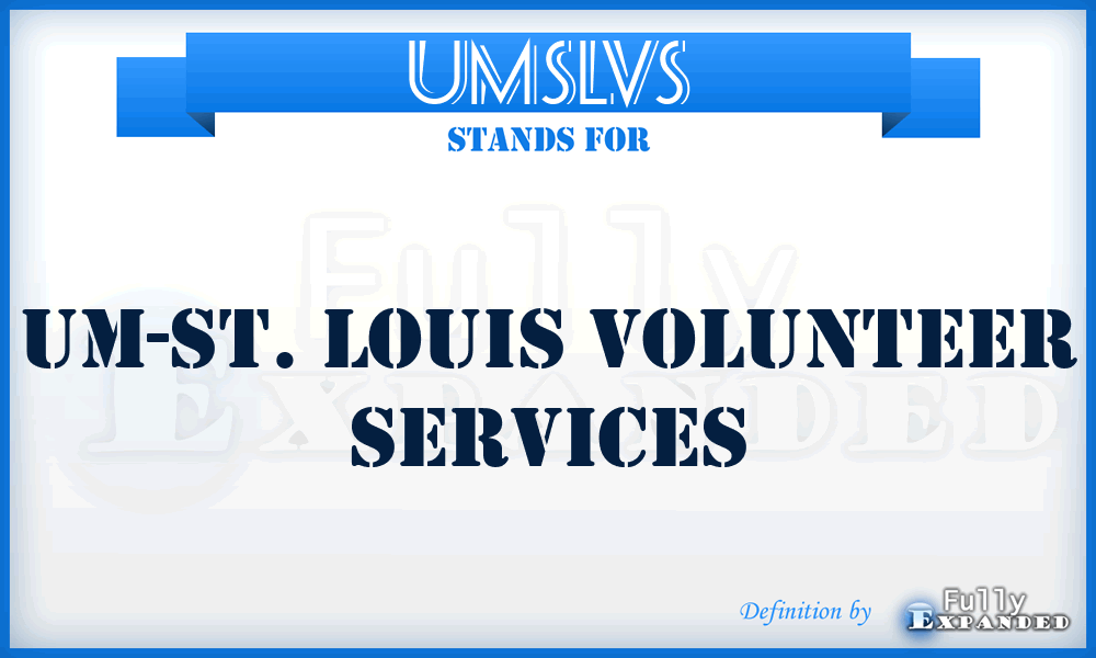 UMSLVS - UM-St. Louis Volunteer Services