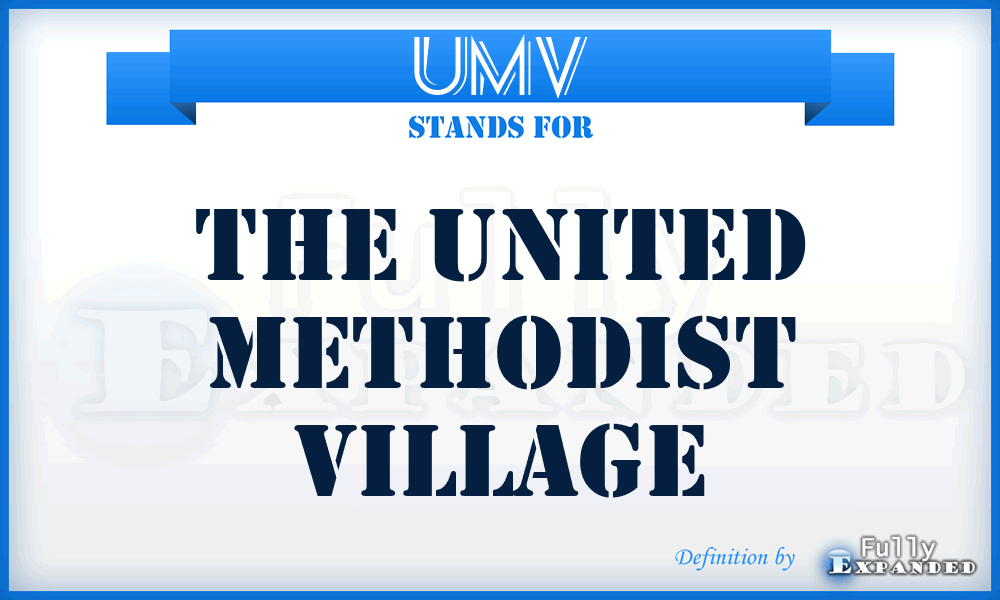 UMV - The United Methodist Village