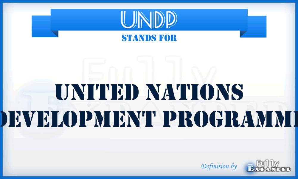 UNDP - United Nations development programme