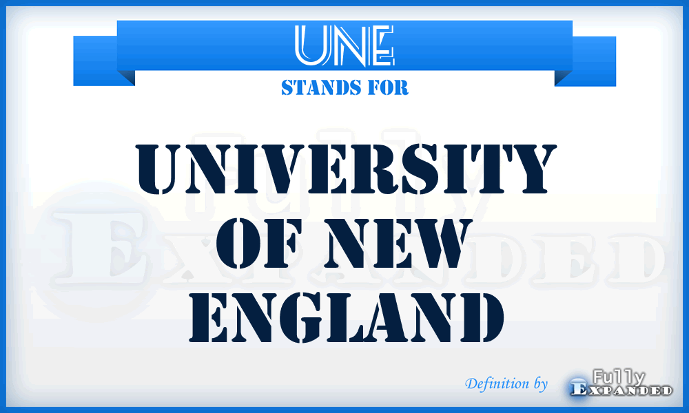 UNE - University of New England