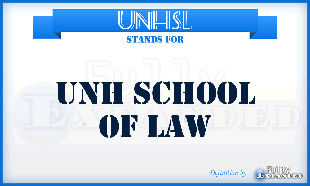 UNHSL - UNH School of Law