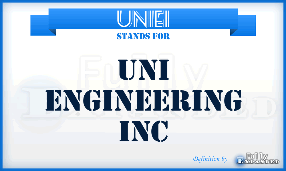 UNIEI - UNI Engineering Inc