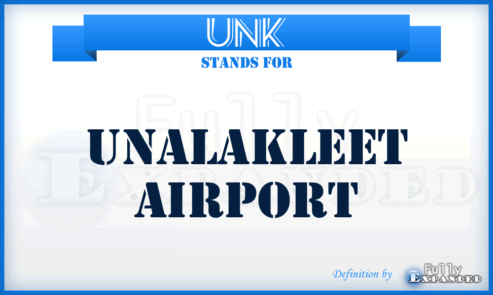 UNK - Unalakleet airport